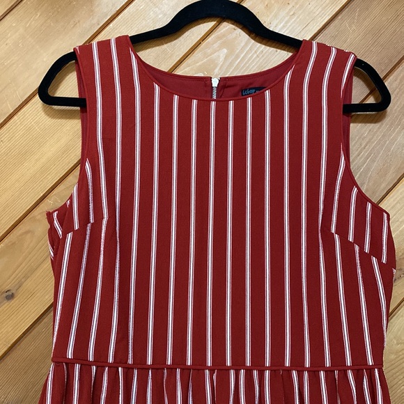 Burnt Orange/ Red stripped dress - Picture 2 of 3